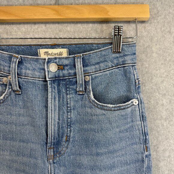 Madewell Womens The Perfect‎ Vintage Jean Size 23 Distressed Denim Light Wash - Picture 6 of 15